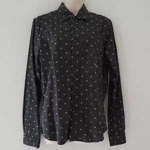 Analog Mens Button Down Dress Shirt Size Small